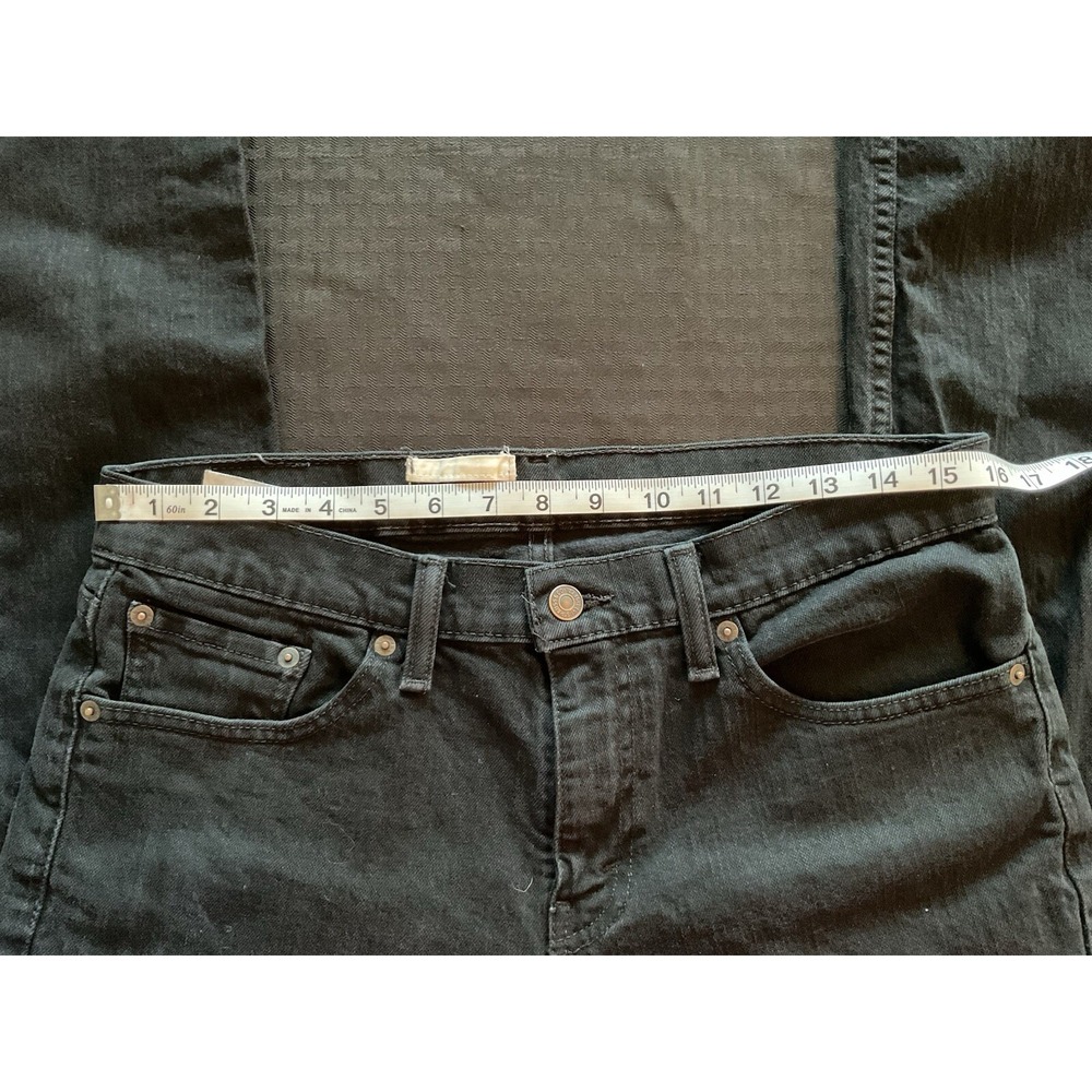 Levi's 511 Men's 32x32 (measured 32x31) Slim Fit Casual Black Denim Adult Preppy - Picture 4 of 9